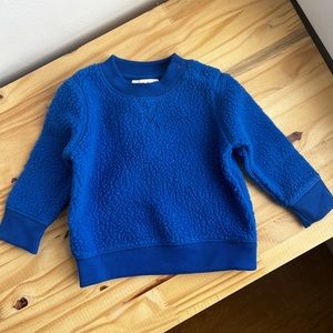 Cat and Jack 3-6 month blue fleece sweater sweatshirt